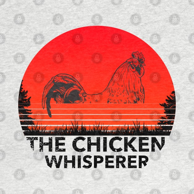 Vintage The Chicken Whisperer Funny Chicken Lover Farming by BaronBoutiquesStore